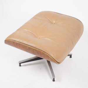 SOLD 1960's Herman Miller Eames Lounge Chair & Ottoman Rosewood 670 671 Tan Leather
