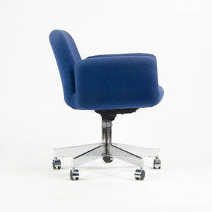 SOLD Castelli Rolling Office Chair Vintage Blue Hopsack