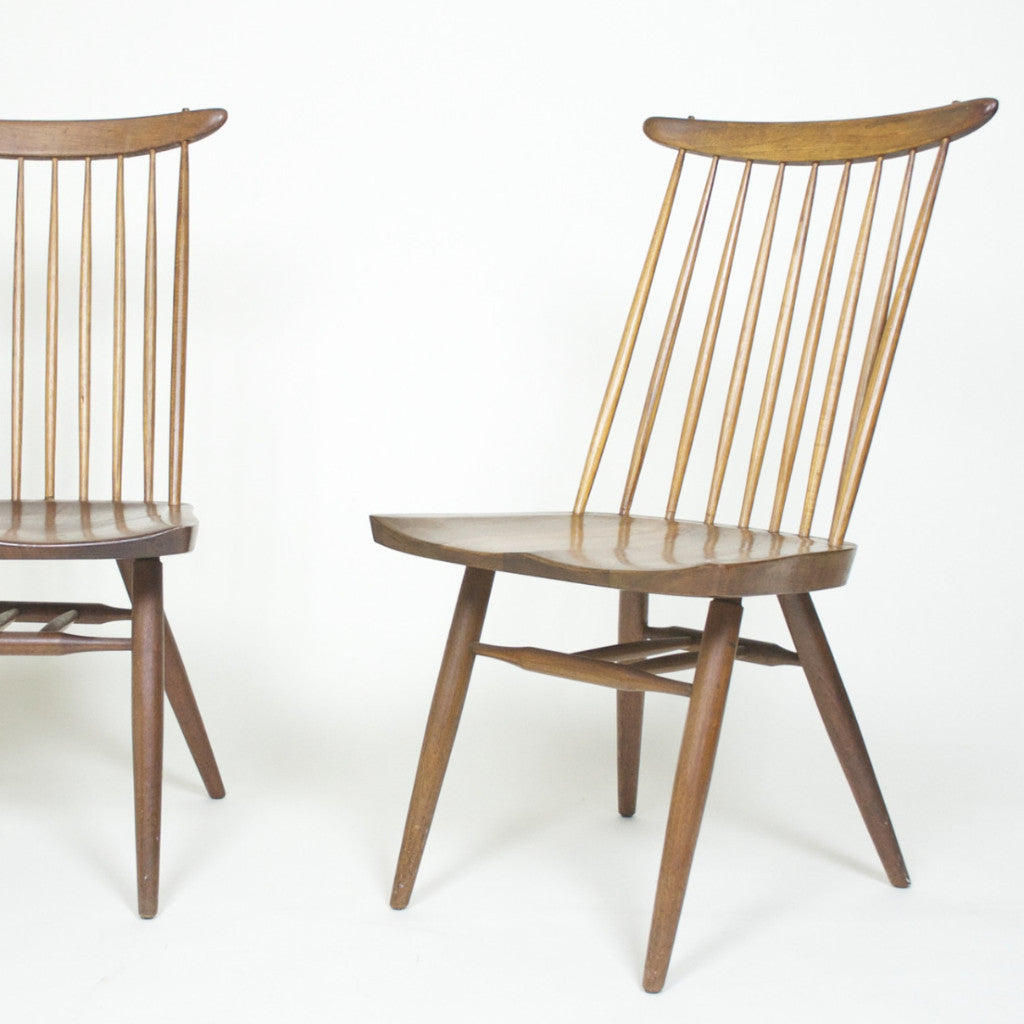 SOLD George Nakashima for Widdicomb Pair Of New Chairs