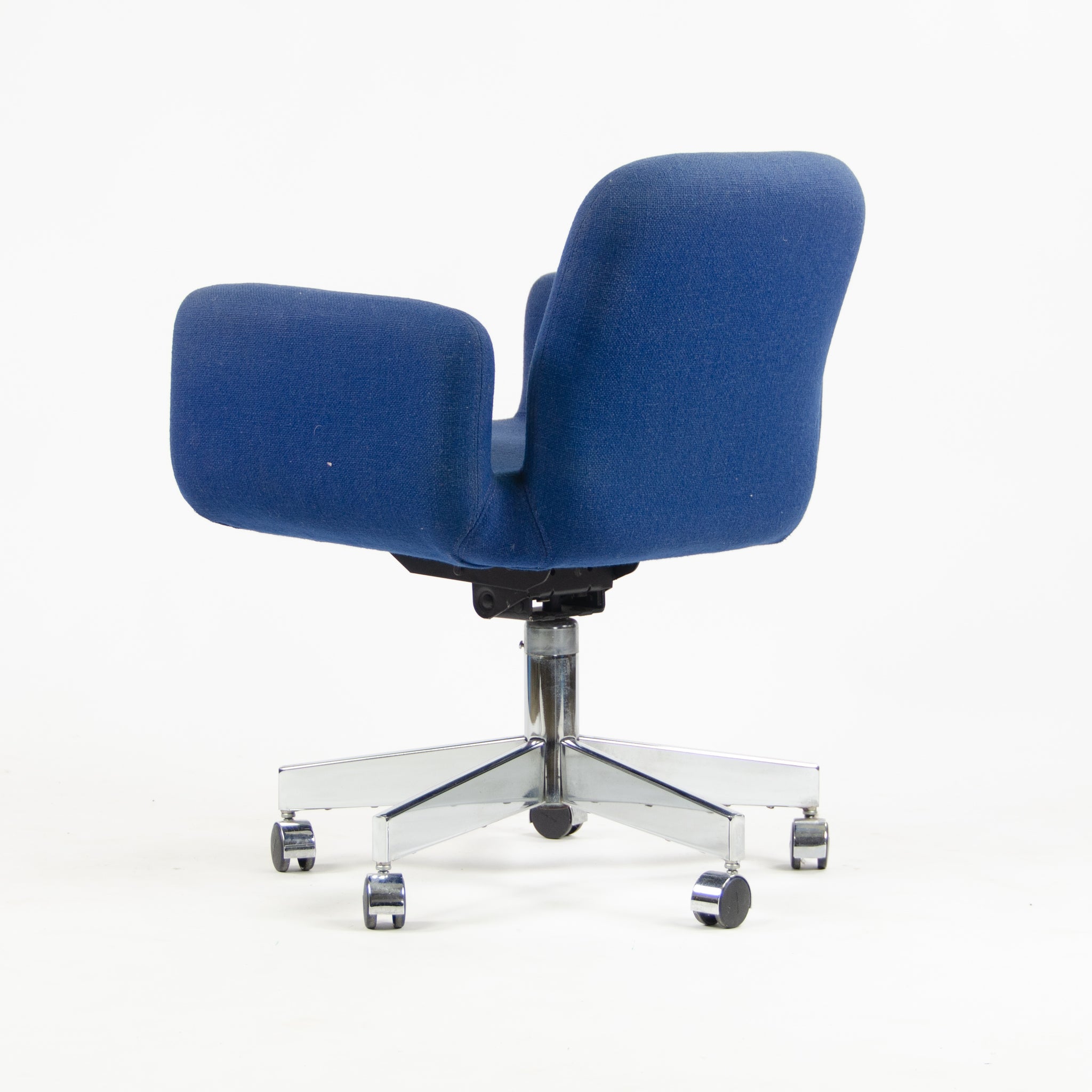 SOLD Castelli Rolling Office Chair Vintage Blue Hopsack