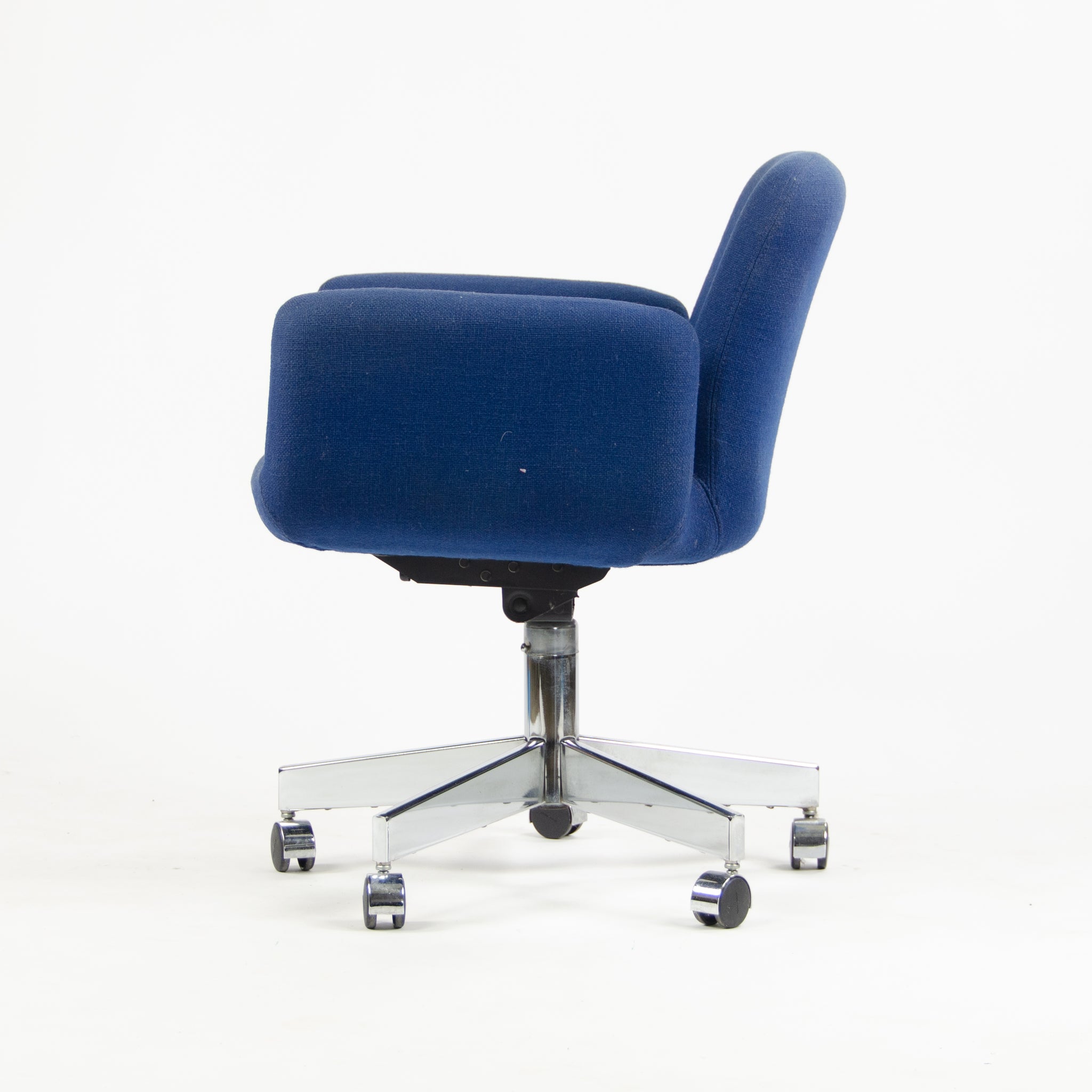 SOLD Castelli Rolling Office Chair Vintage Blue Hopsack
