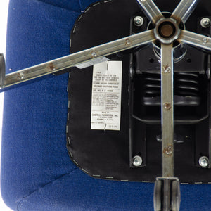 SOLD Castelli Rolling Office Chair Vintage Blue Hopsack