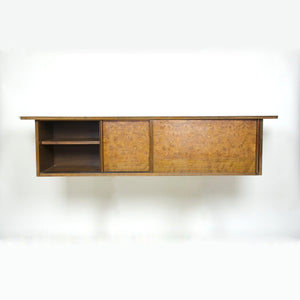 SOLD George Nakashima for Widdicomb Sundra Hanging Burl Wall Cabinet