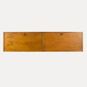 SOLD 1950's Vintage Florence Knoll Associates Wall Cabinet Hanging Sideboard Birch