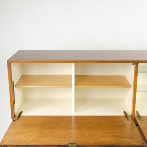 SOLD 1950's Vintage Florence Knoll Associates Wall Cabinet Hanging Sideboard Birch