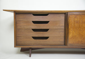 SOLD George Nakashima for Widdicomb Sundra Burl Credenza