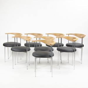 SOLD 1960's Vintage Frederik Sieck Fritz Hansen Model 3200 Dining Chairs Set of 8