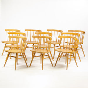 SOLD 1947 George Nakashima Knoll Associates N19 Straight Dining Chairs Set of 10