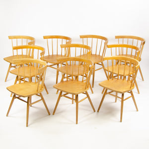 SOLD 1947 George Nakashima Knoll Associates N19 Straight Dining Chairs Set of 10
