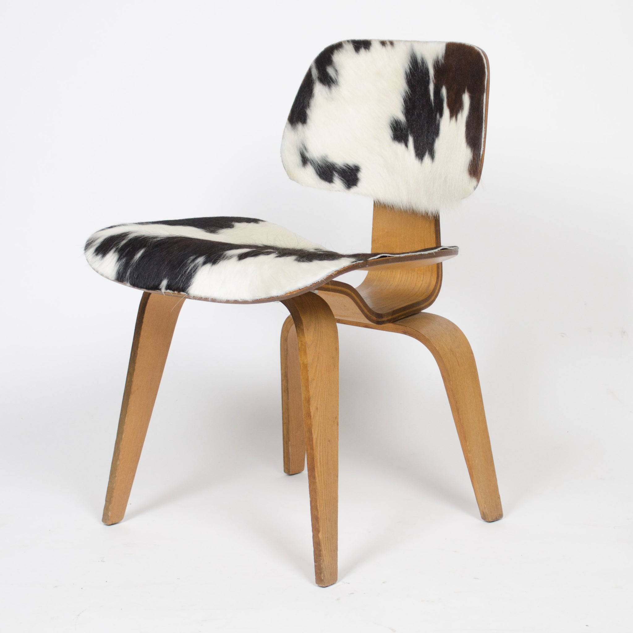 SOLD Vintage Eames Herman Miler 1950's Cowhide Ash DCW Chair