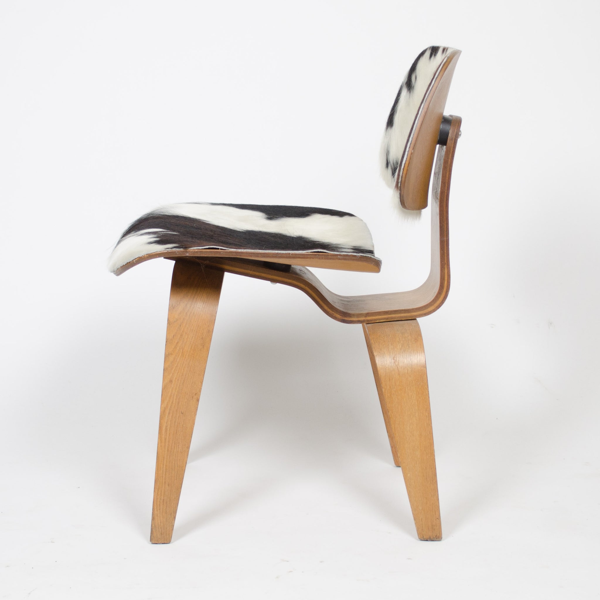 SOLD Vintage Eames Herman Miler 1950's Cowhide Ash DCW Chair