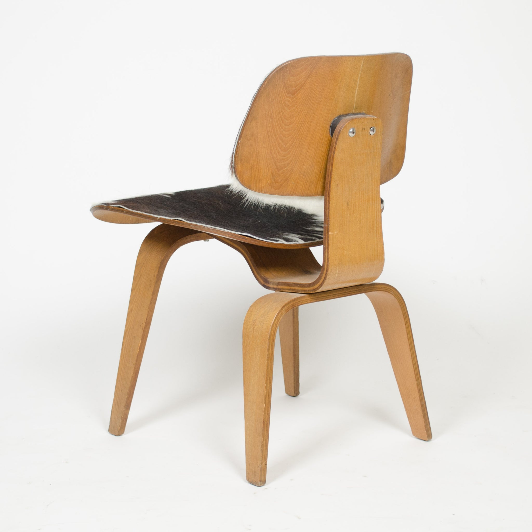 SOLD Vintage Eames Herman Miler 1950's Cowhide Ash DCW Chair