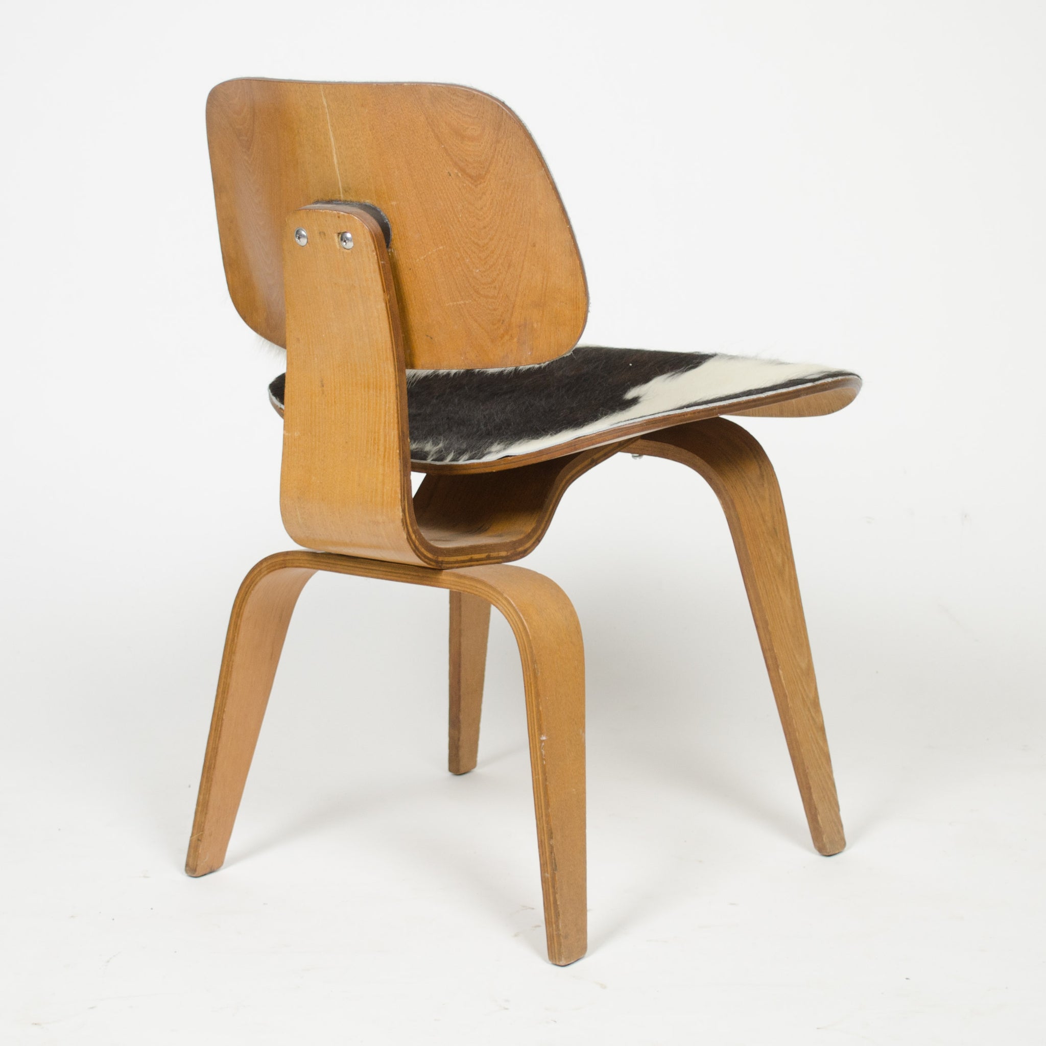 SOLD Vintage Eames Herman Miler 1950's Cowhide Ash DCW Chair