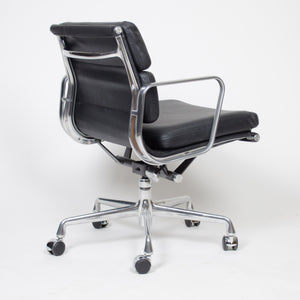 SOLD Eames Herman Miller Soft Pad Aluminum Group Chair Black Leather 4+ Avail MINT!
