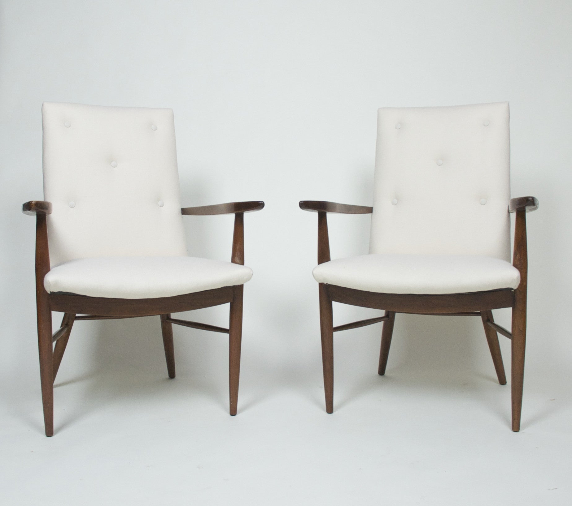 SOLD George Nakashima for Widdicomb Pair Of Origins Armchairs