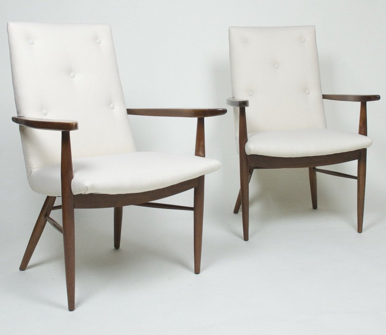 SOLD George Nakashima for Widdicomb Pair Of Origins Armchairs