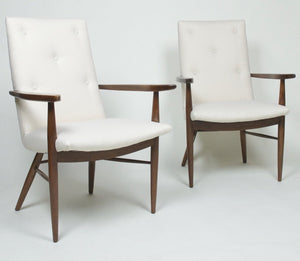 SOLD George Nakashima for Widdicomb Pair Of Origins Armchairs