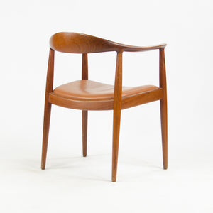 SOLD 6x Hans Wegner W2 & The Round Dining Chairs Johannes Hansen Denmark in Teak