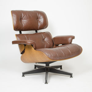 SOLD 1970's Herman Miller Eames Lounge Chair & Ottoman Rosewood 670 671 Brown Leather