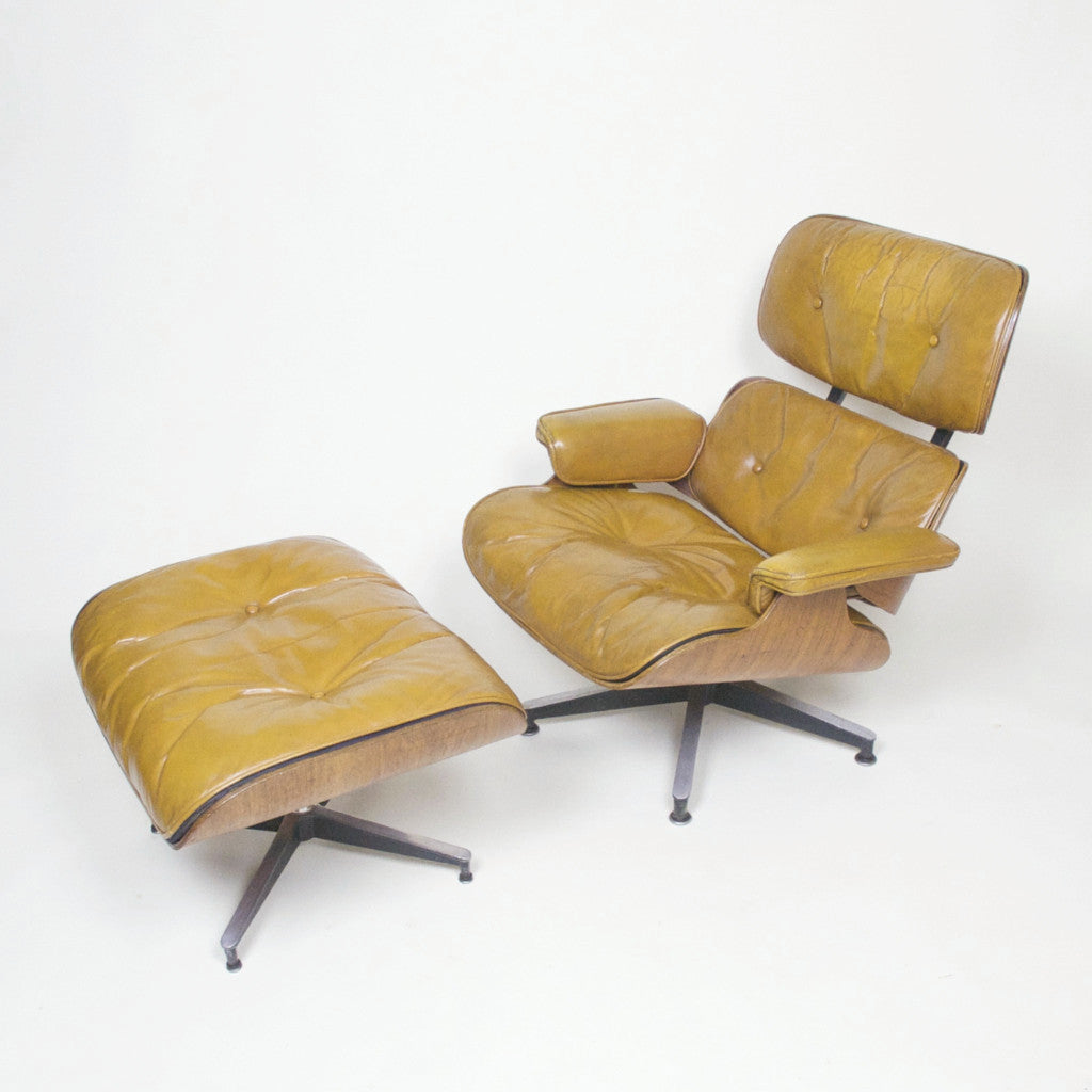 SOLD 1960's Herman Miller Eames Lounge Chair & Ottoman Rosewood 670 671