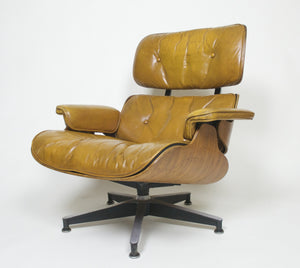 SOLD 1960's Herman Miller Eames Lounge Chair & Ottoman Rosewood 670 671