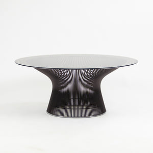 SOLD Knoll Warren Platner 36" Coffee Table Bronze Smoked Glass