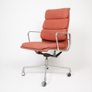 SOLD Fabric Eames Herman Miller High Back Soft Pad Aluminum Chair 1981