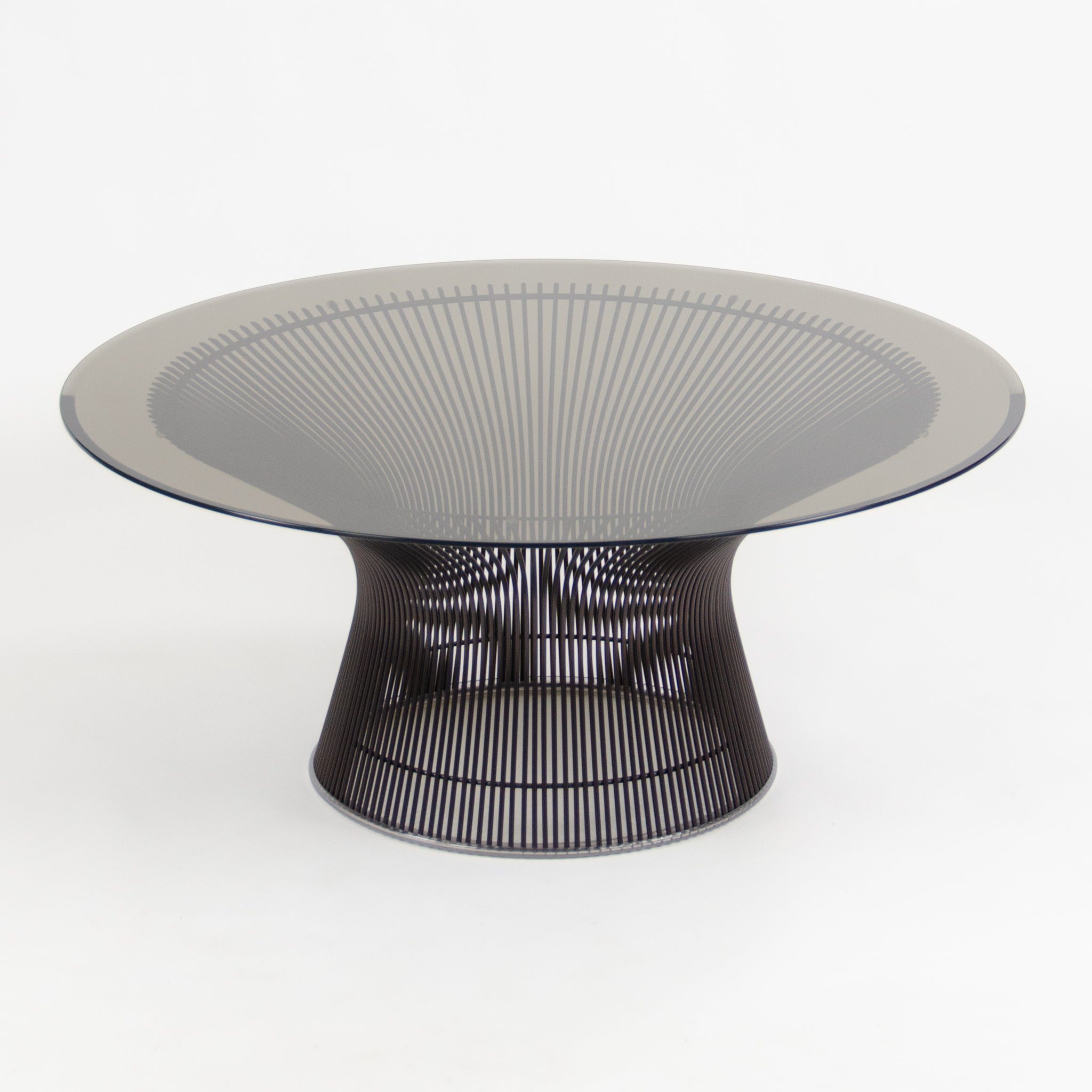 SOLD Knoll Warren Platner 36" Coffee Table Bronze Smoked Glass