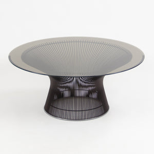 SOLD Knoll Warren Platner 36" Coffee Table Bronze Smoked Glass