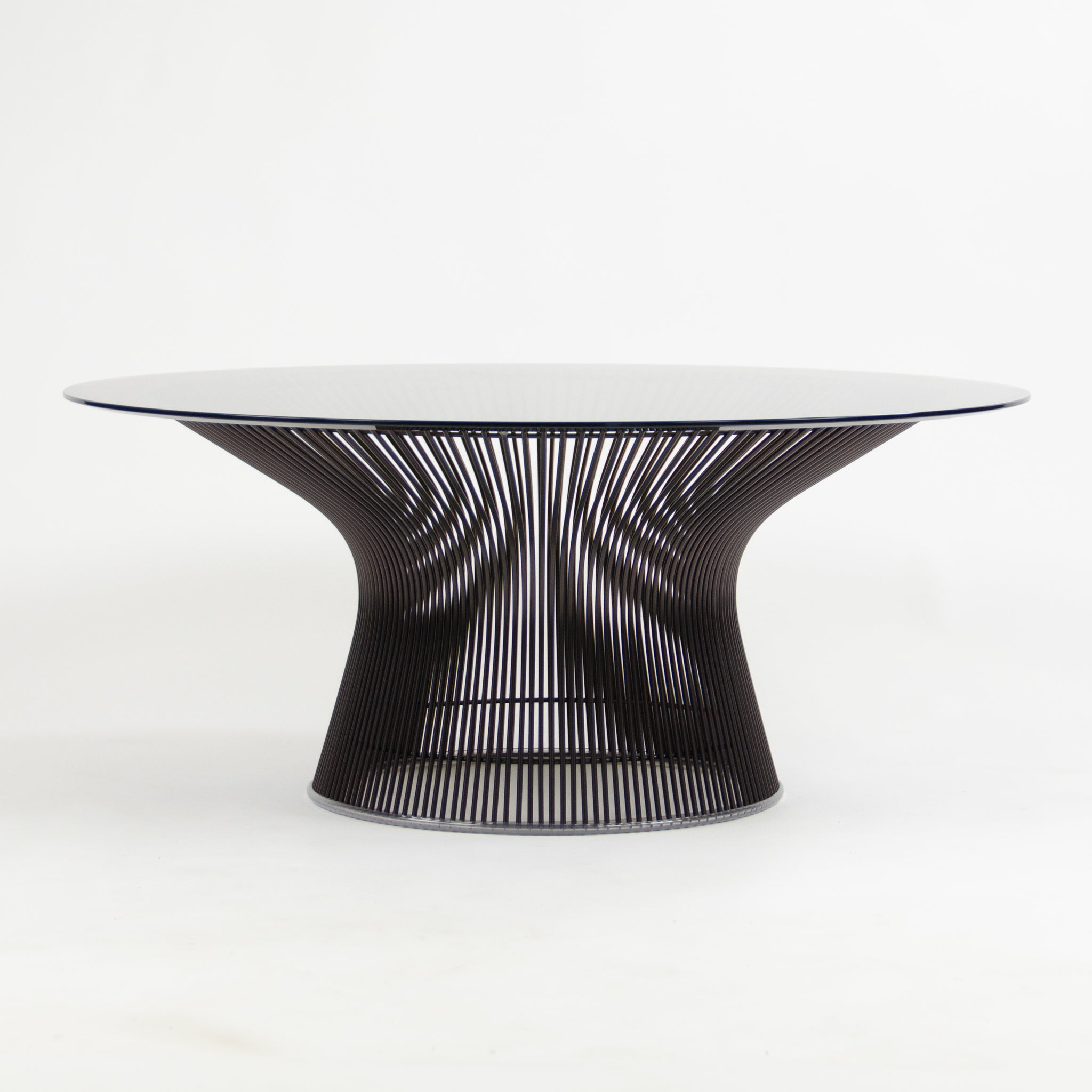 SOLD Knoll Warren Platner 36" Coffee Table Bronze Smoked Glass