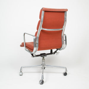 SOLD Fabric Eames Herman Miller High Back Soft Pad Aluminum Chair 1981