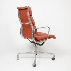 SOLD Fabric Eames Herman Miller High Back Soft Pad Aluminum Chair 1981