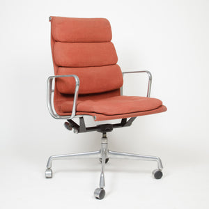 SOLD Fabric Eames Herman Miller High Back Soft Pad Aluminum Chair 1981