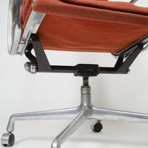 SOLD Fabric Eames Herman Miller High Back Soft Pad Aluminum Chair 1981