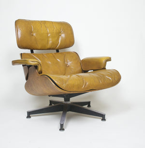 SOLD 1960's Herman Miller Eames Lounge Chair & Ottoman Rosewood 670 671