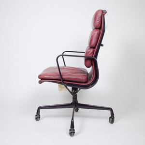 SOLD Leather Eames Herman Miller Soft Pad High Back Aluminum Group Chair 1985