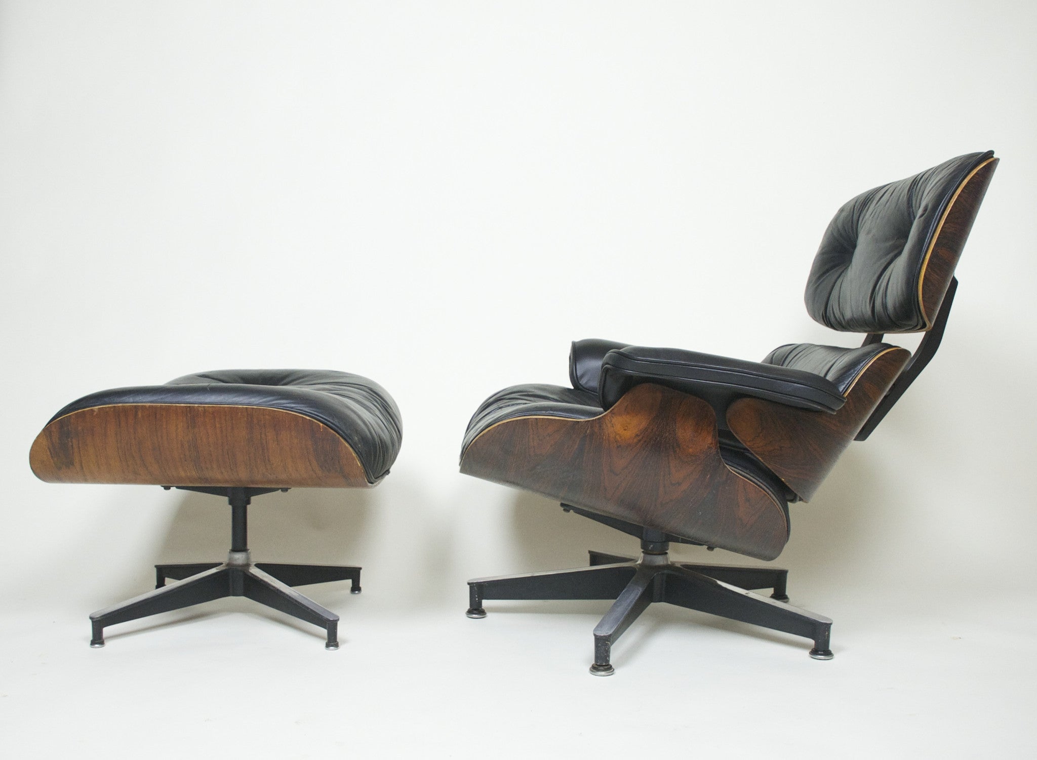 SOLD 1970's Herman Miller Eames Lounge Chair & Ottoman Rosewood 670 671