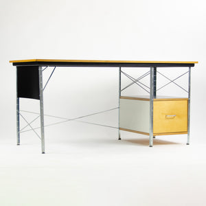 SOLD 2010 Eames Desk Unit Herman Miller Zinc Frame Natural Color