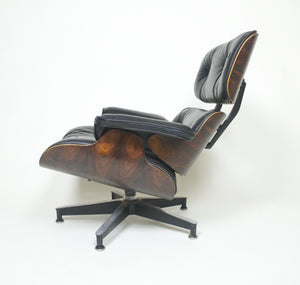 SOLD 1970's Herman Miller Eames Lounge Chair & Ottoman Rosewood 670 671