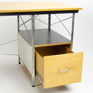 SOLD 2010 Eames Desk Unit Herman Miller Zinc Frame Natural Color