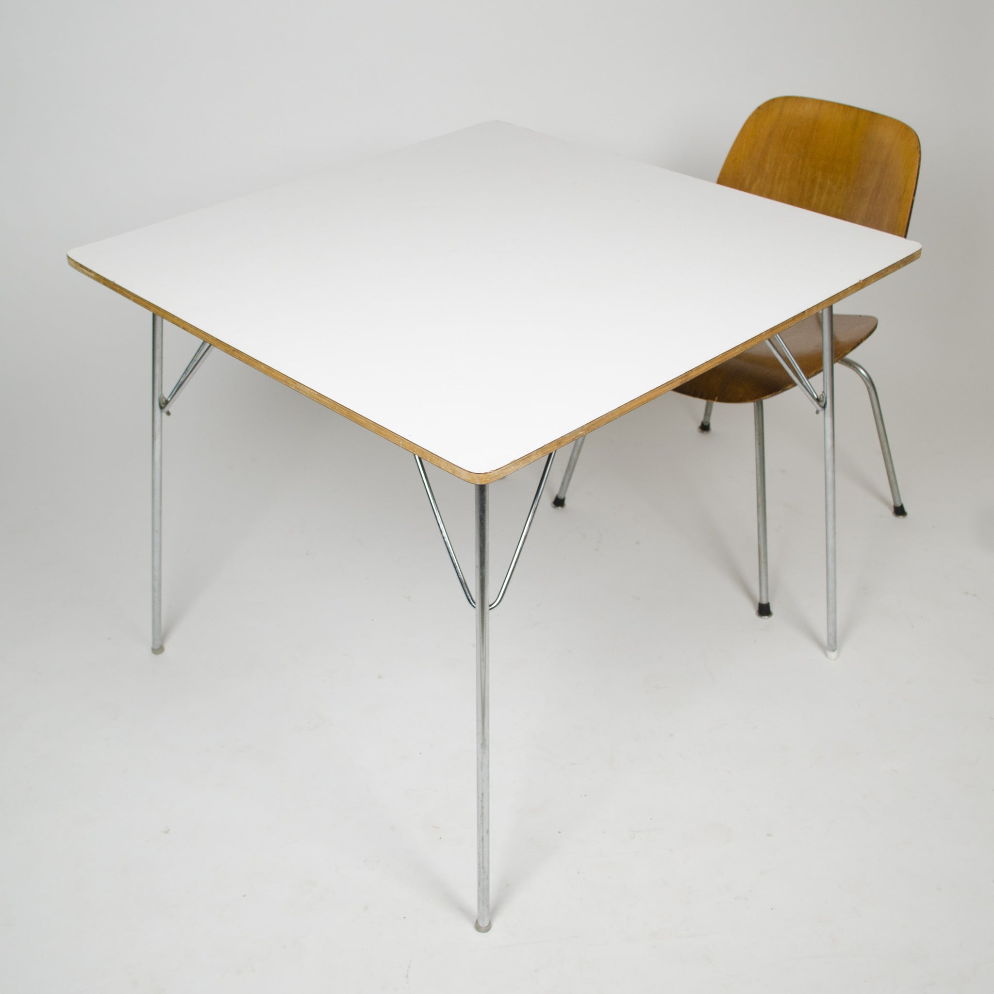 SOLD Eames Herman Miller Folding DTM 20 Square Dining Table Museum Quality