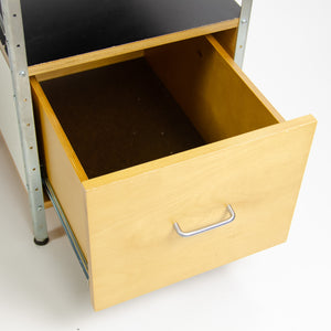 SOLD 2010 Eames Desk Unit Herman Miller Zinc Frame Natural Color