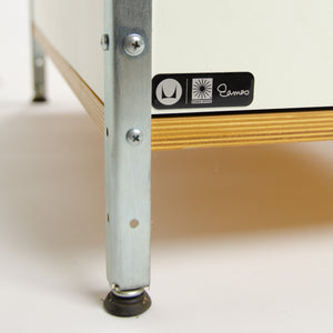 SOLD 2010 Eames Desk Unit Herman Miller Zinc Frame Natural Color