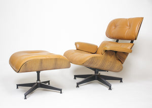 SOLD Herman Miller Eames Lounge Chair & Ottoman Rosewood 670 671 Set 2 1970's