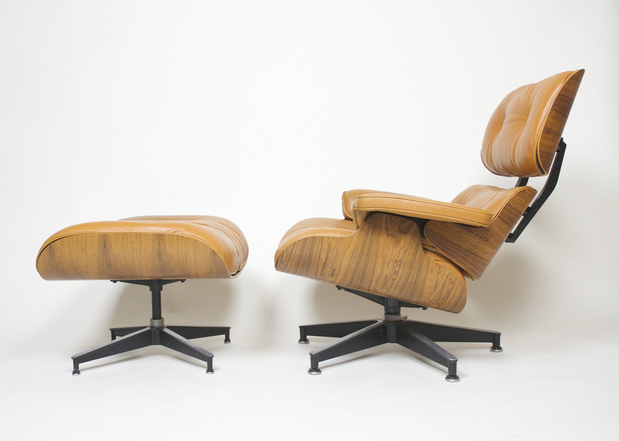 SOLD Herman Miller Eames Lounge Chair & Ottoman Rosewood 670 671 Set 2 1970's