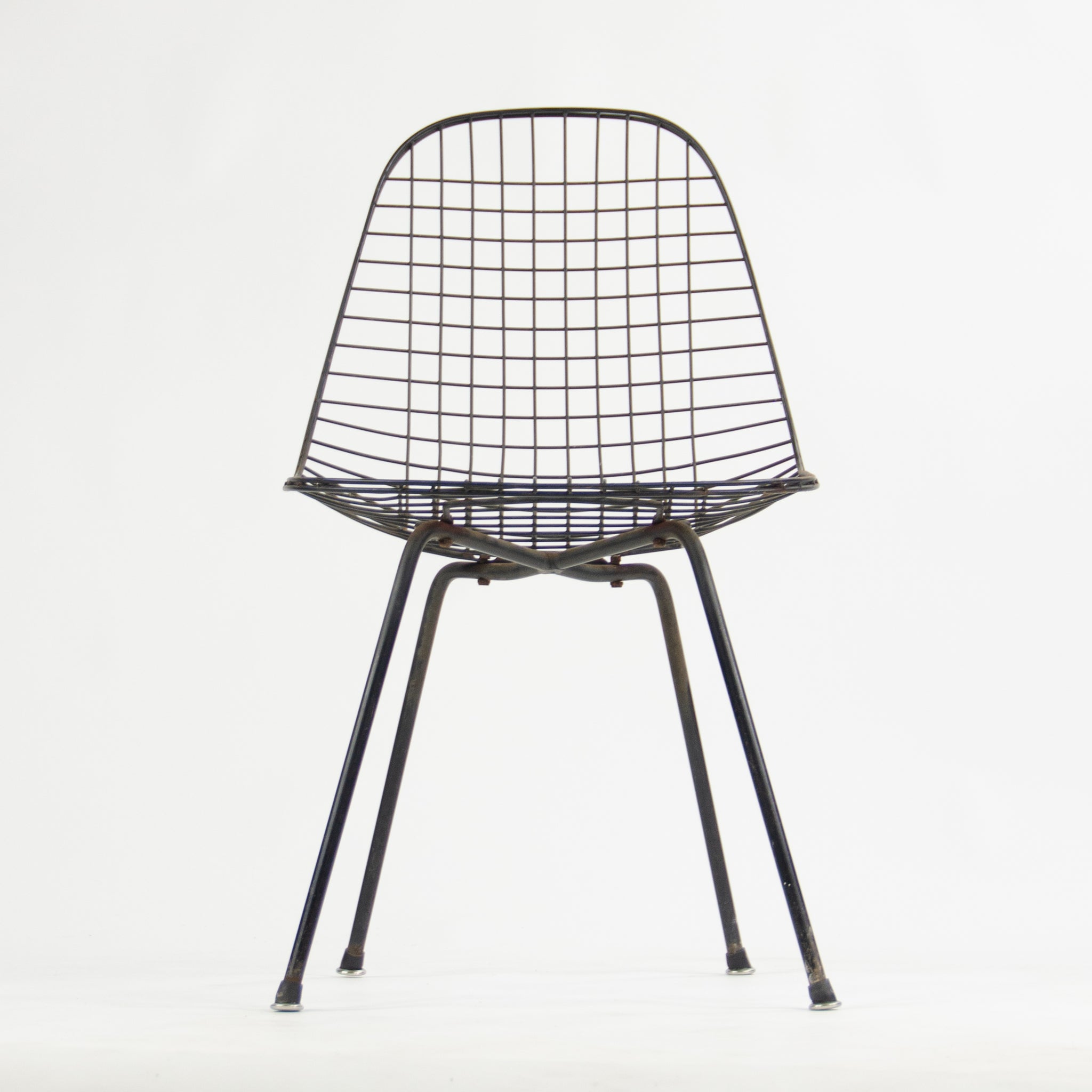 Eames Shell Wire Base SOLD Herman Miller Eames 1954 Wire Shell Chair X Base DKX All Original ...