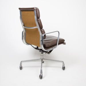 SOLD Vintage Brown Eames Herman Miller High Back Soft Pad Aluminum Group Chair 1982