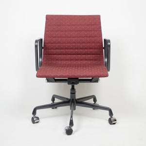 SOLD Red Eames Herman Miller Fabric Executive Aluminum Group Desk Chair