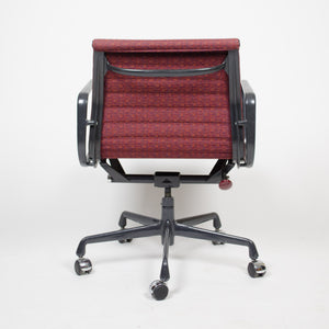 SOLD Red Eames Herman Miller Fabric Executive Aluminum Group Desk Chair