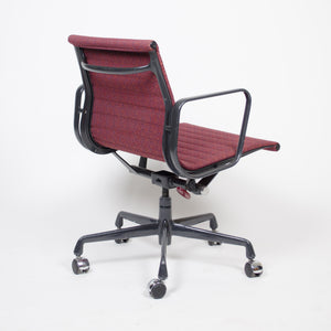 SOLD Red Eames Herman Miller Fabric Executive Aluminum Group Desk Chair